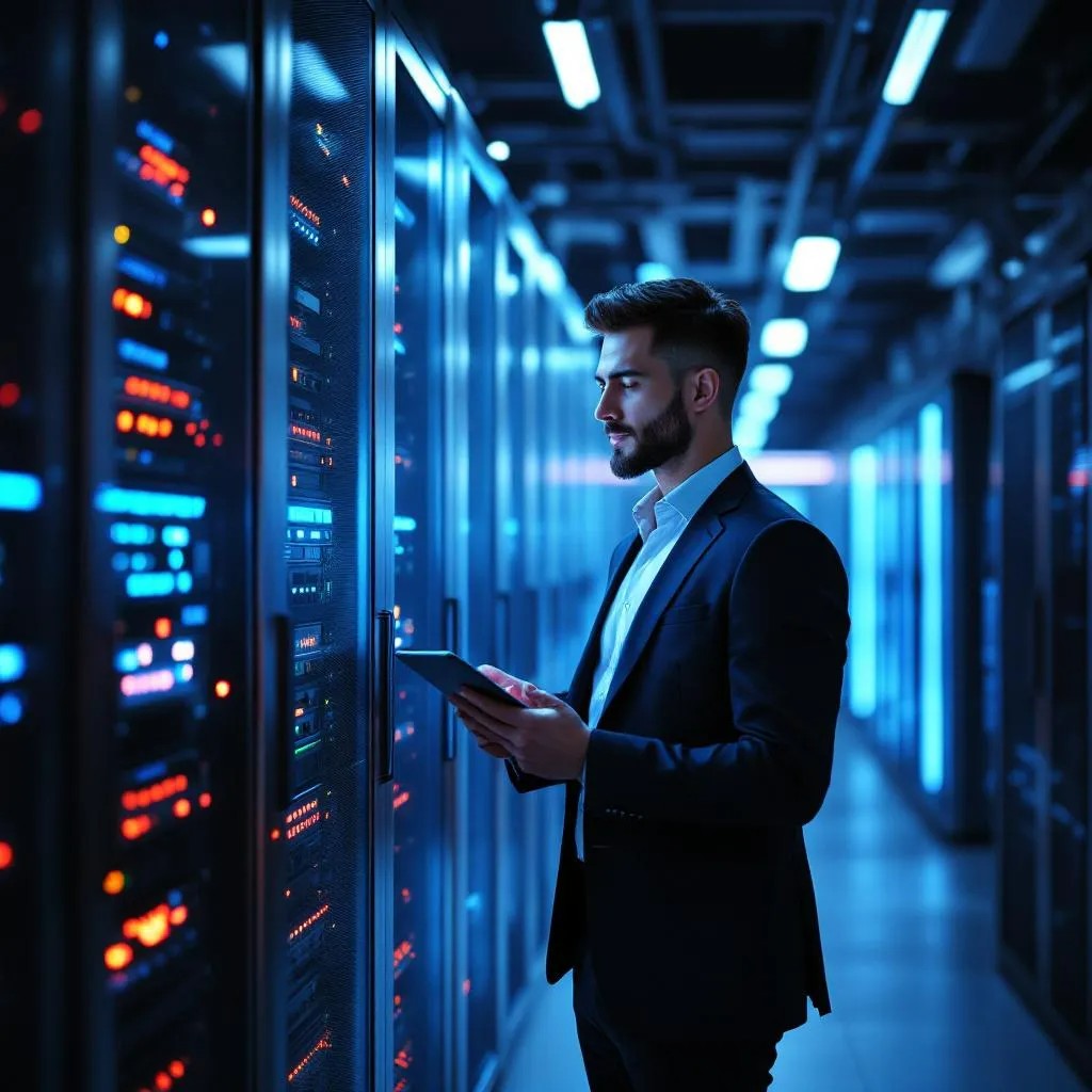 Technician performing server repair and maintenance in Malaysia with enterprise IT hardware and third-party support solutions